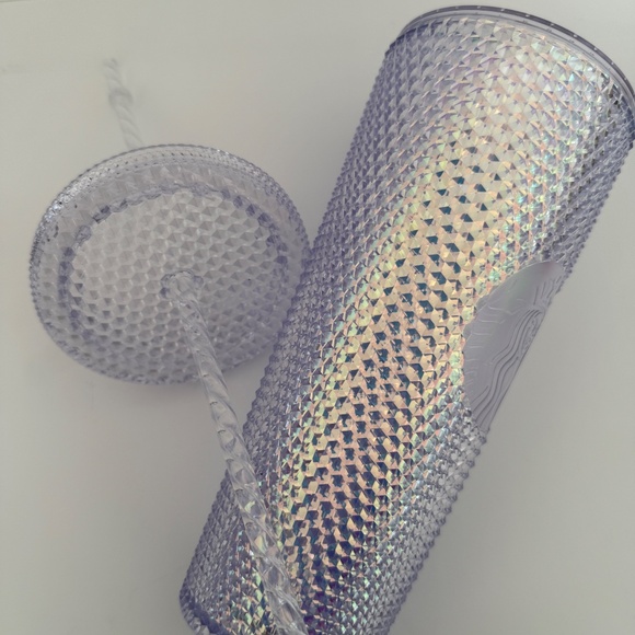 NEW Starbucks Holiday Limited Iridescent Unicorn Jewel Tumbler Venti 24oz Clear - Picture 6 of 13